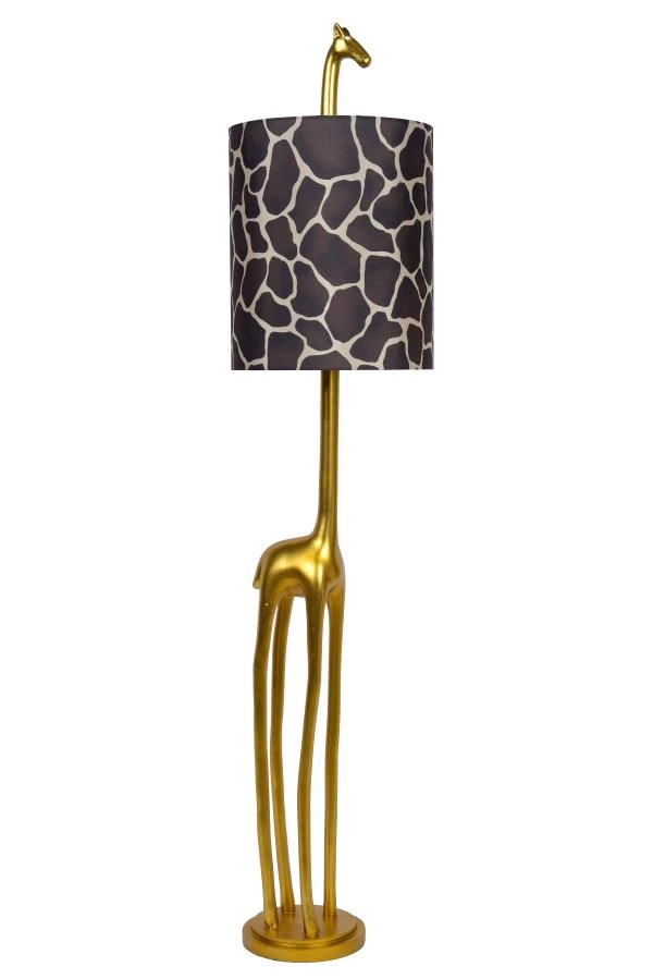 Lucide EXTRAVAGANZA MISS TALL - Floor lamp - Ø 31,5 cm - 1xE27 - Matt Gold / Brass - off